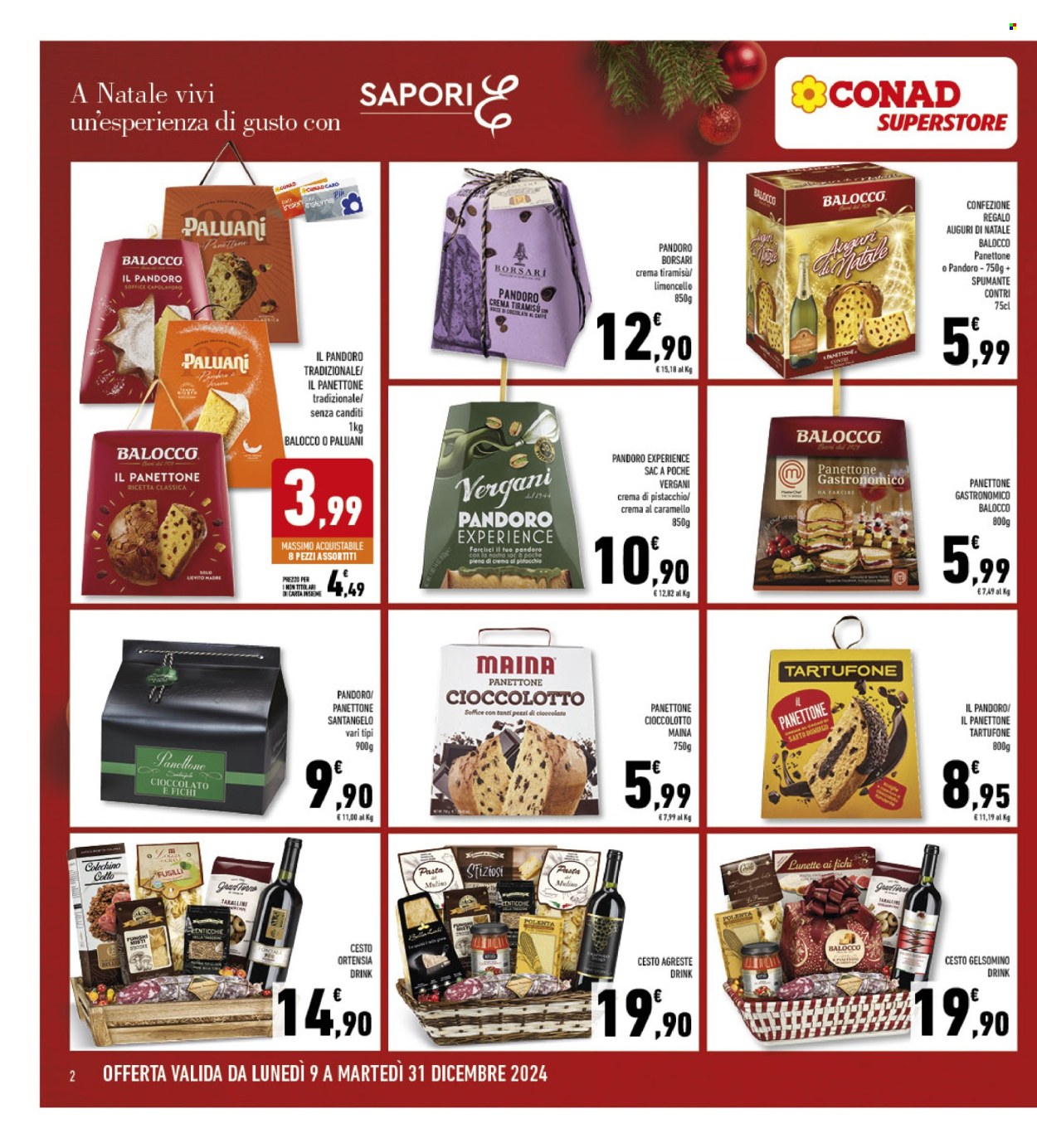 Volantino Conad Superstore - 9/12/2024 - 31/12/2024. Pagina 1