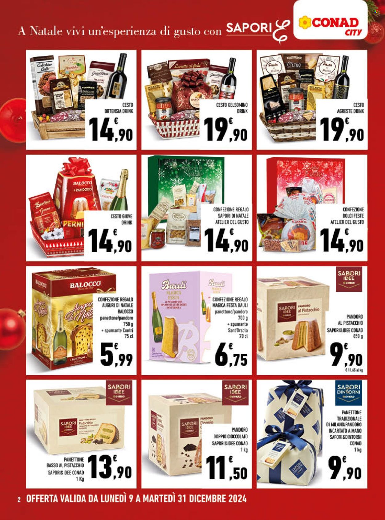 Volantino Conad City - 9/12/2024 - 31/12/2024. Pagina 1