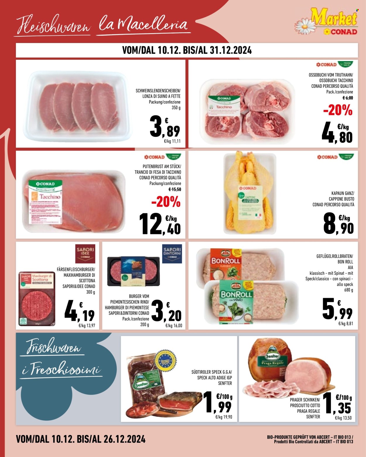 Volantino Market Conad - 10/12/2024 - 31/12/2024. Pagina 1