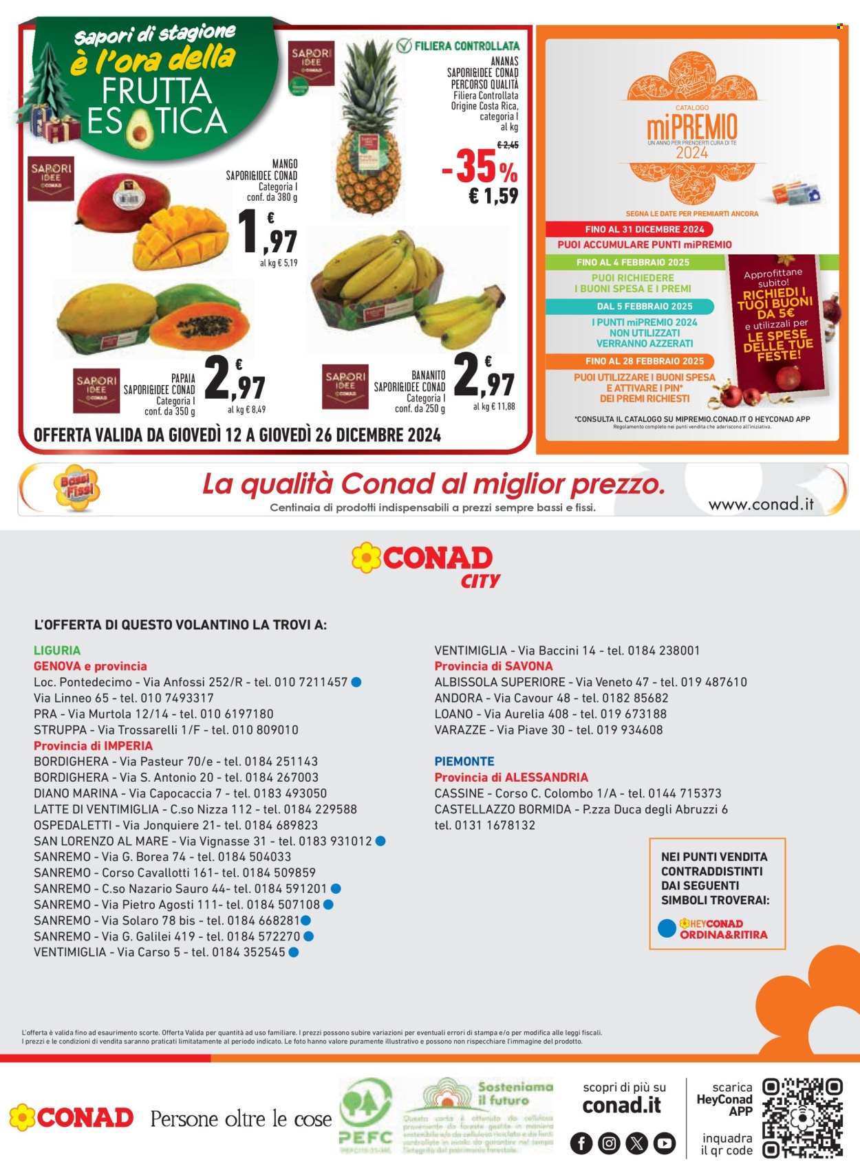 Volantino Conad - 12/12/2024 - 26/12/2024. Pagina 1