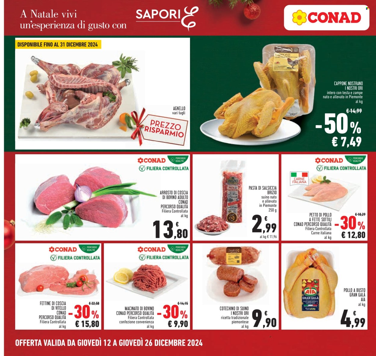 Volantino Conad - 12/12/2024 - 26/12/2024. Pagina 1