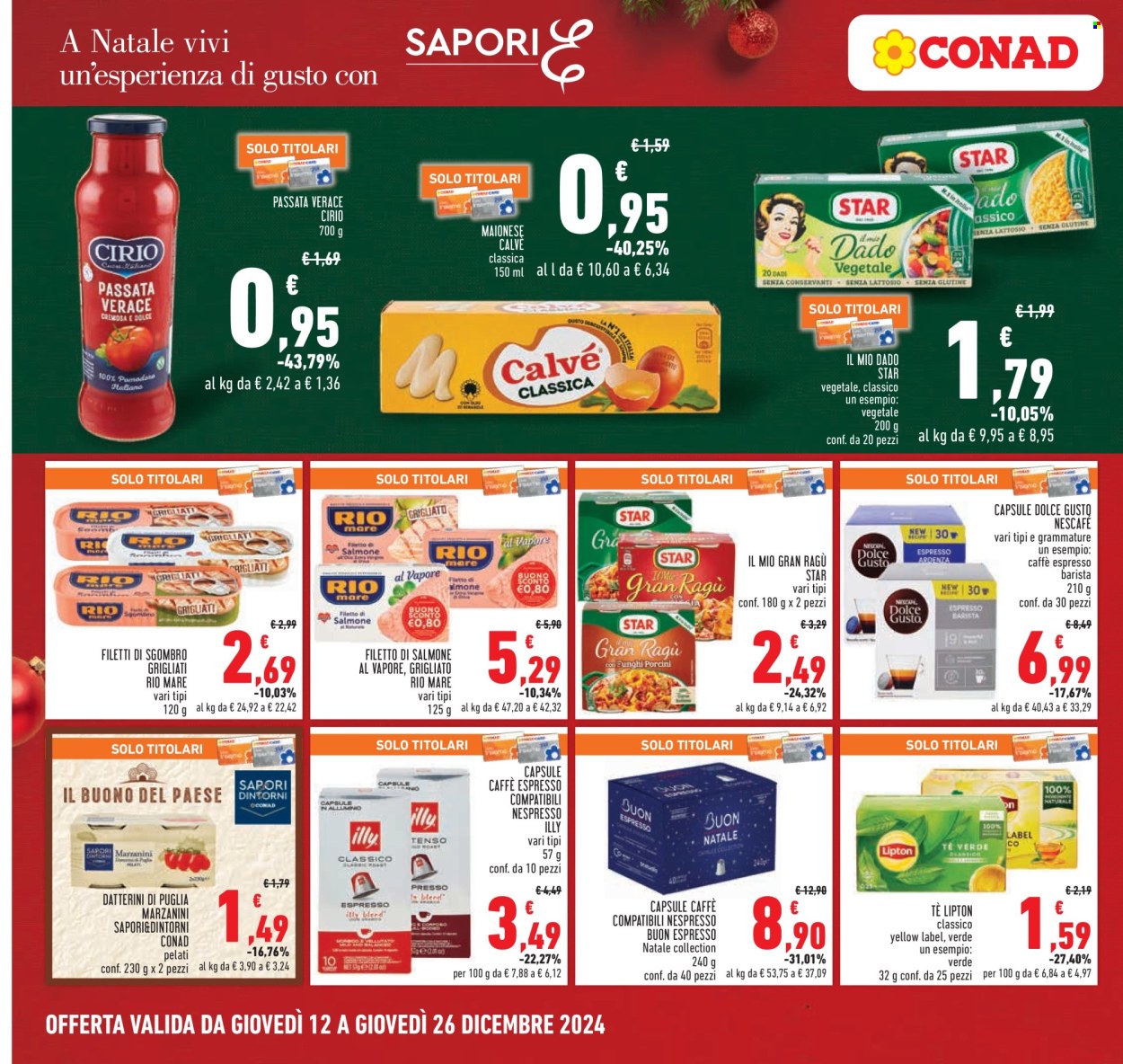 Volantino Conad - 12/12/2024 - 26/12/2024. Pagina 1