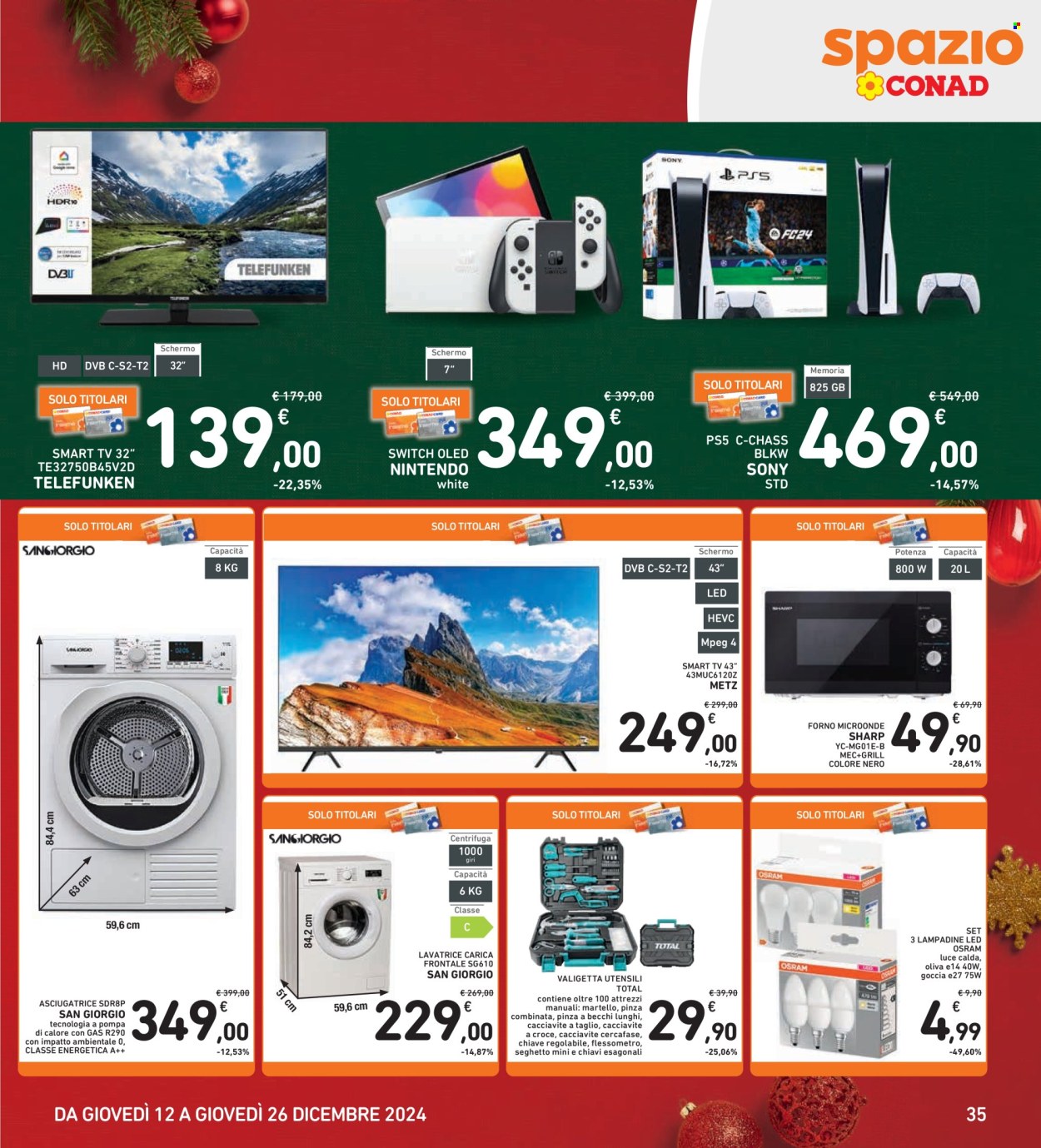 Volantino Spazio Conad - 12/12/2024 - 26/12/2024. Pagina 1