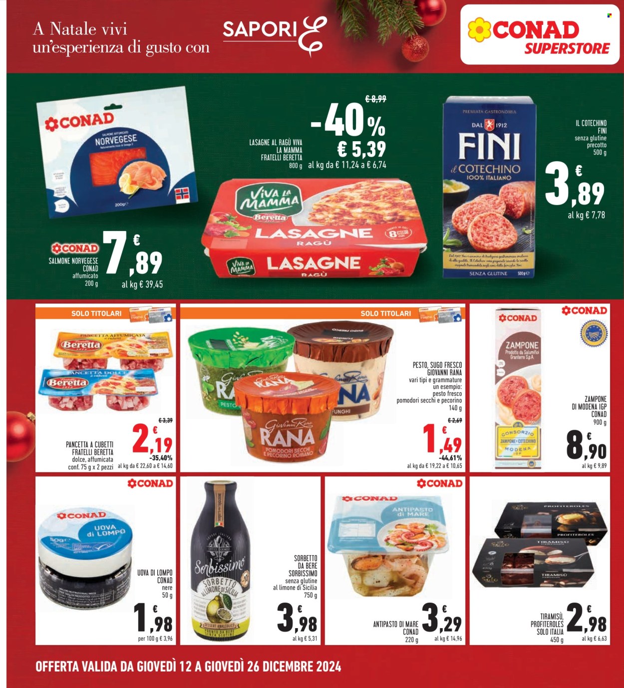 Volantino Conad Superstore - 12/12/2024 - 26/12/2024. Pagina 1