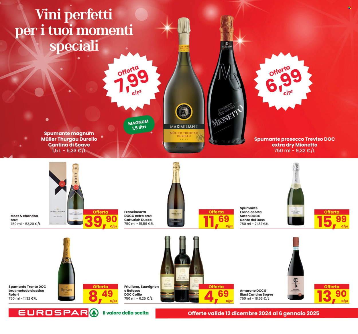 Volantino Eurospar - 12/12/2024 - 6/1/2025. Pagina 1