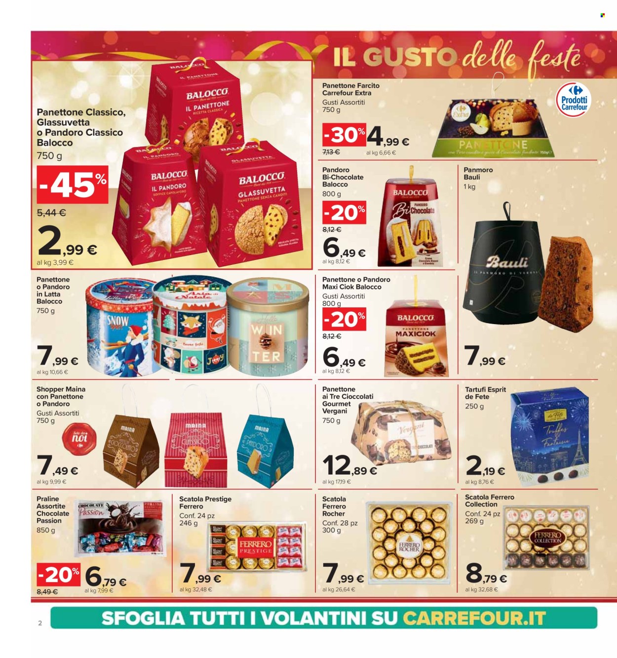 Volantino Carrefour - 13/12/2024 - 26/12/2024. Pagina 1