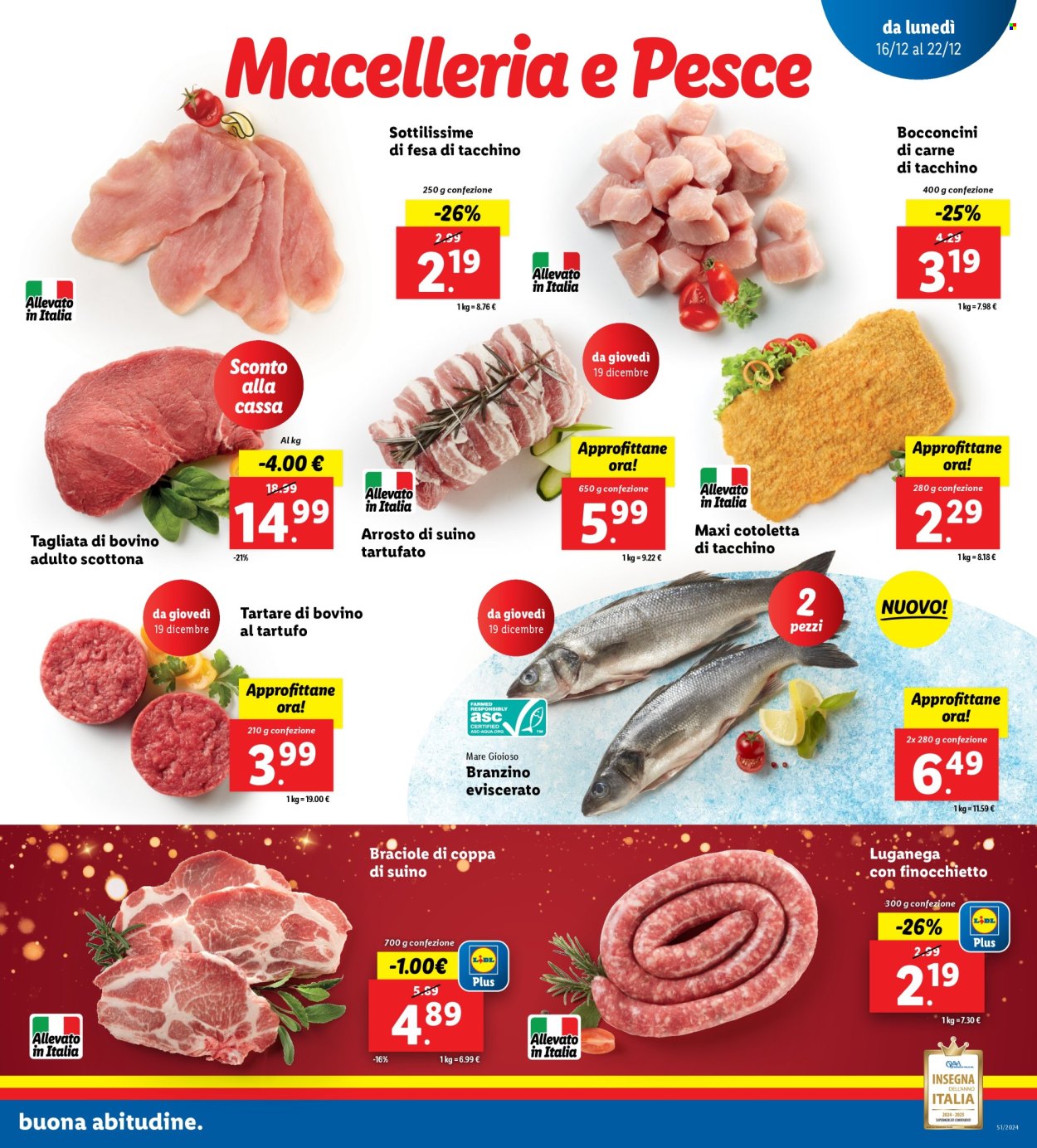 Volantino Lidl - 16/12/2024 - 22/12/2024. Pagina 1