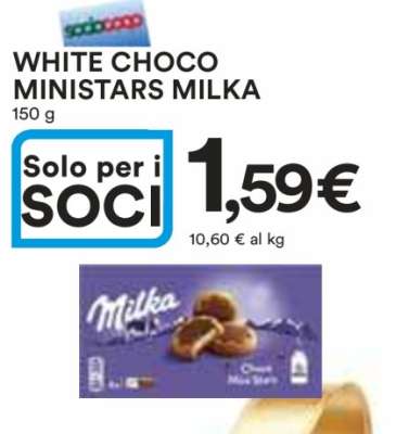 White Choco Ministars Milka