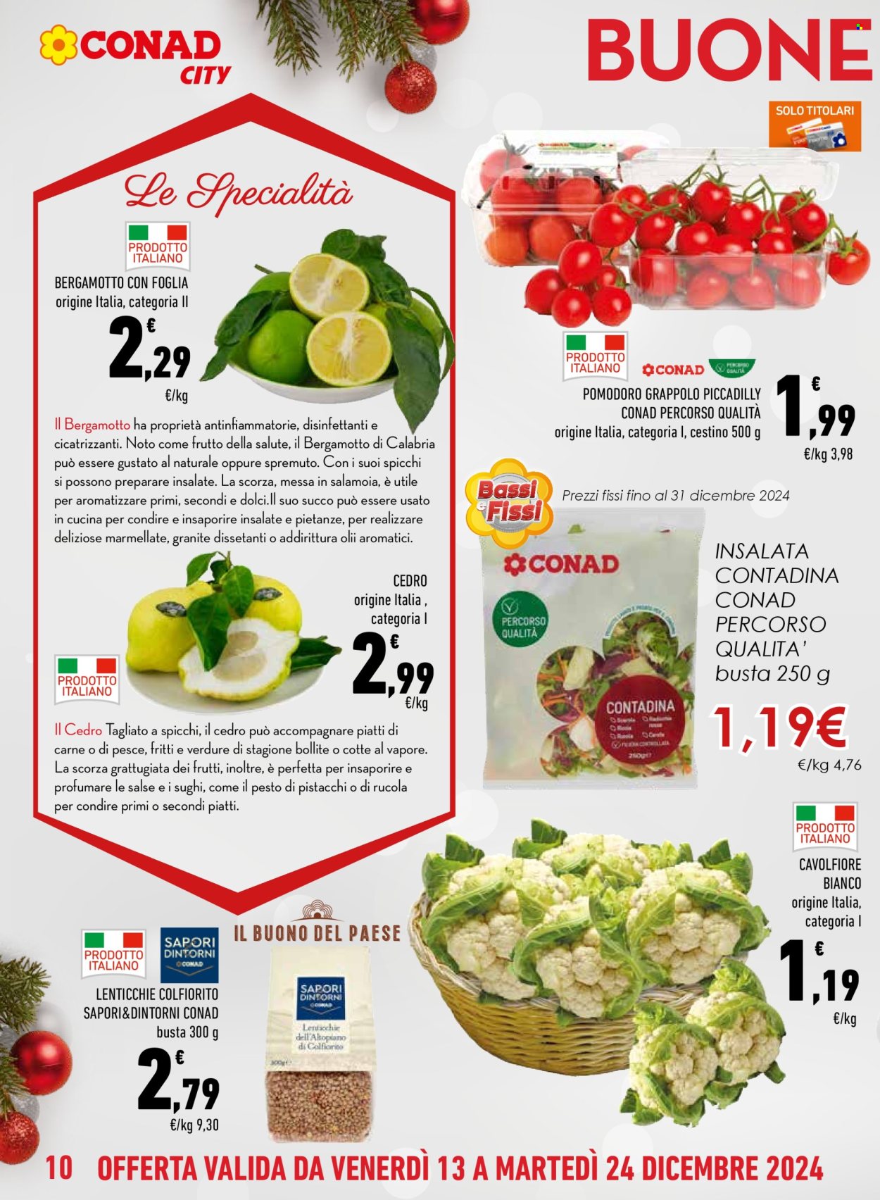 Volantino Conad City - 13/12/2024 - 24/12/2024. Pagina 1