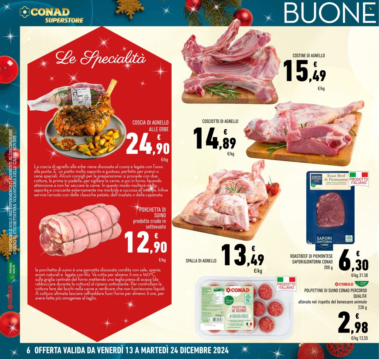 Volantino Conad Superstore - 13/12/2024 - 24/12/2024. Pagina 1