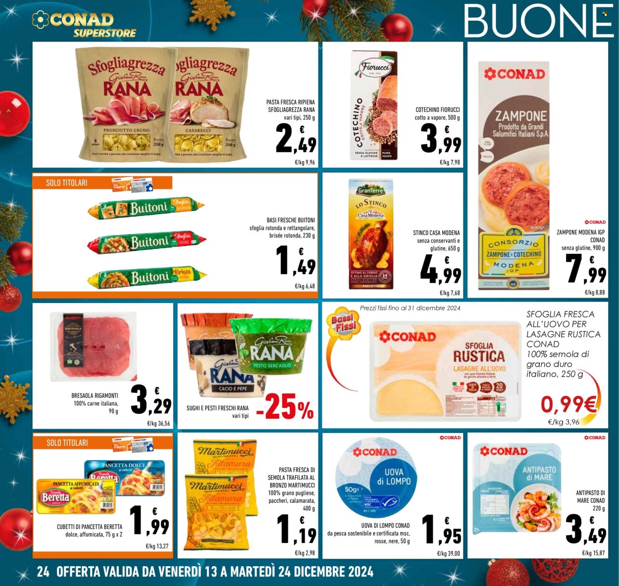 Volantino Conad Superstore - 13/12/2024 - 24/12/2024. Pagina 1