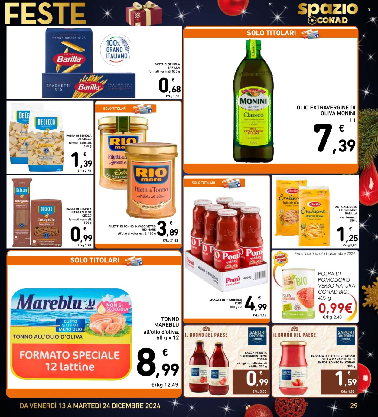 Volantino Spazio Conad - 13/12/2024 - 24/12/2024. Pagina 1