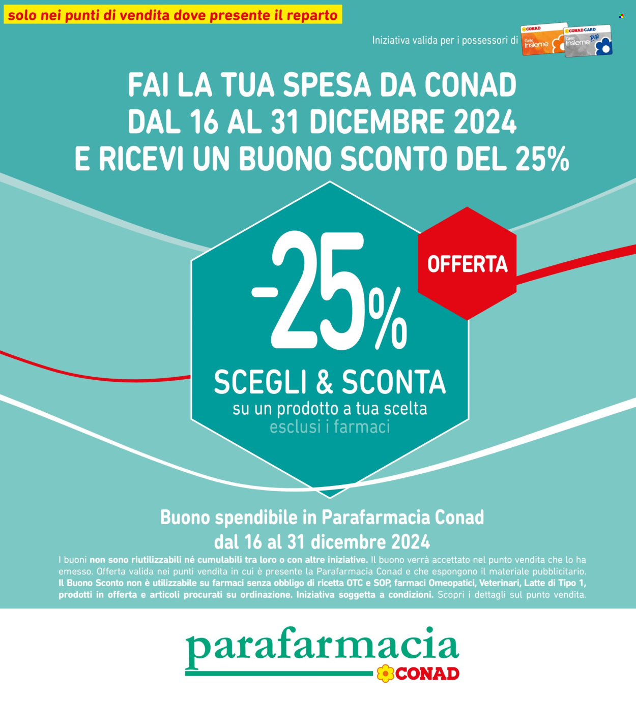 Volantino Spazio Conad - 13/12/2024 - 24/12/2024. Pagina 1