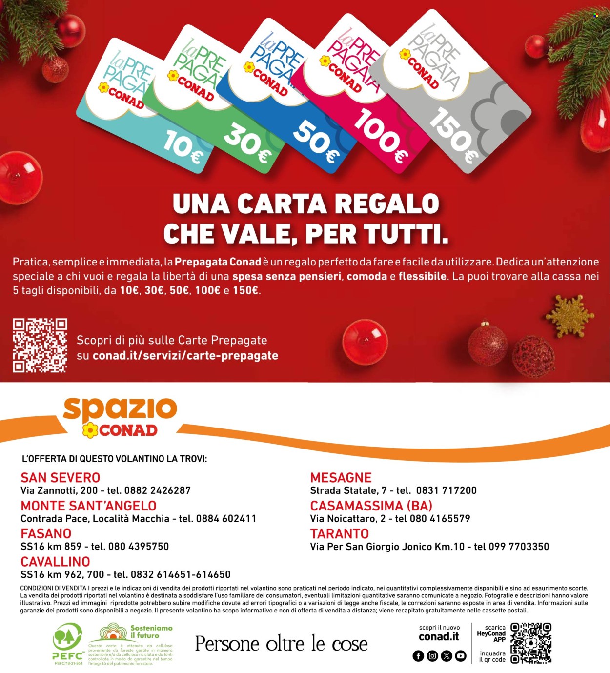 Volantino Spazio Conad - 13/12/2024 - 24/12/2024. Pagina 1