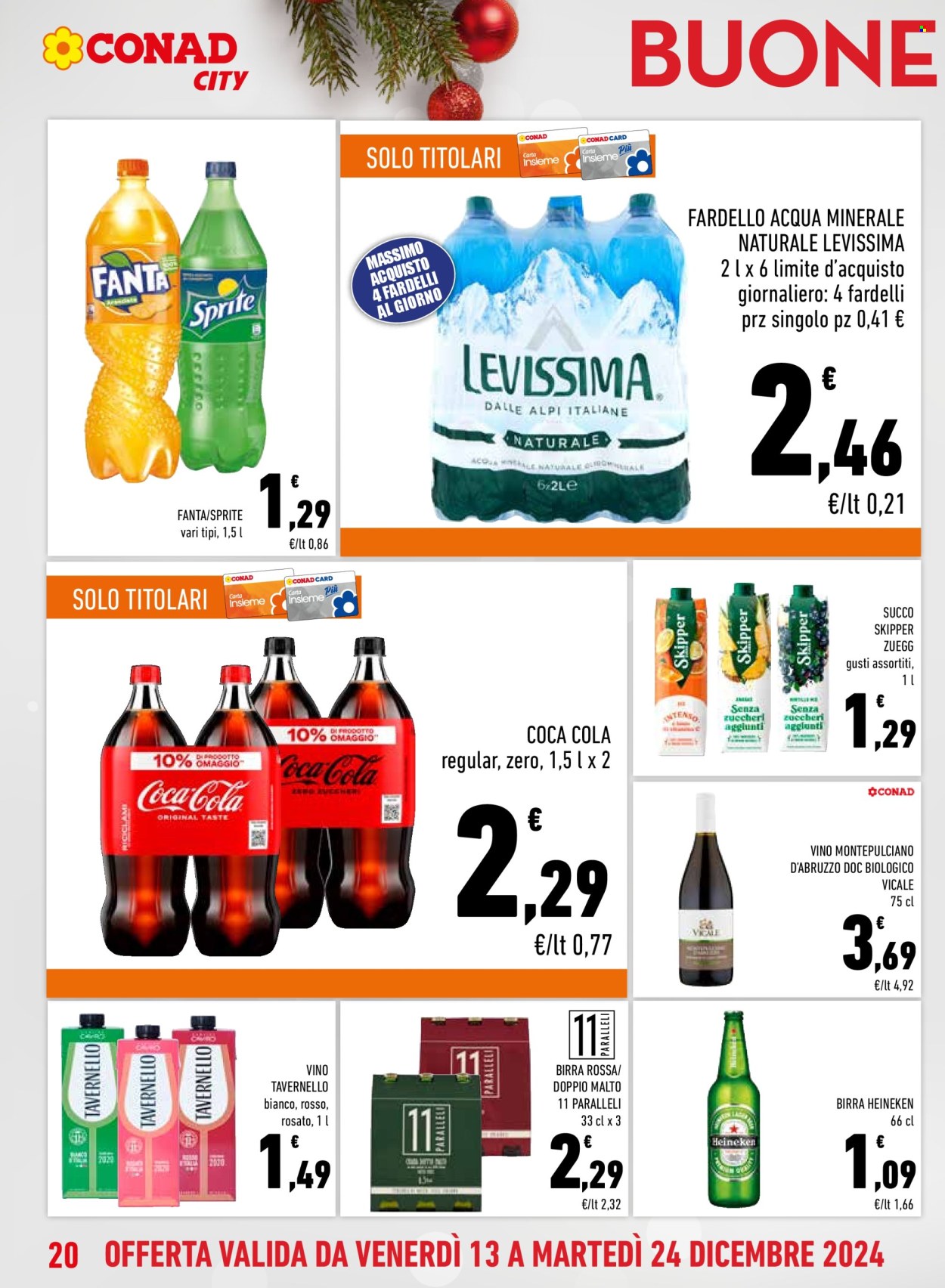 Volantino Conad City - 13/12/2024 - 24/12/2024. Pagina 1