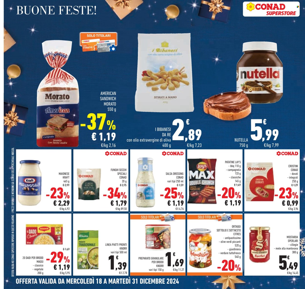 Volantino Conad Superstore - 18/12/2024 - 31/12/2024. Pagina 1