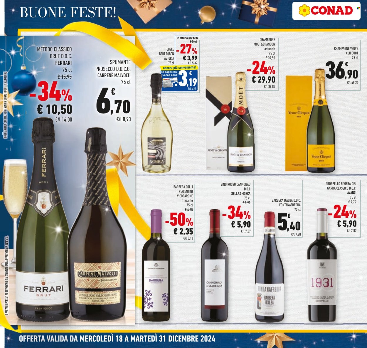 Volantino Conad - 18/12/2024 - 31/12/2024. Pagina 1