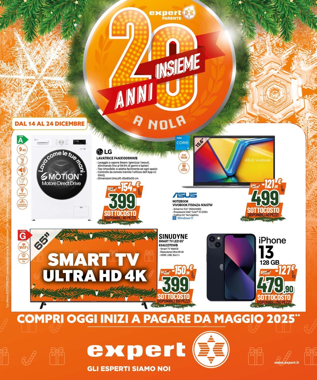 Volantino Expert - 14/12/2024 - 24/12/2024. Pagina 1