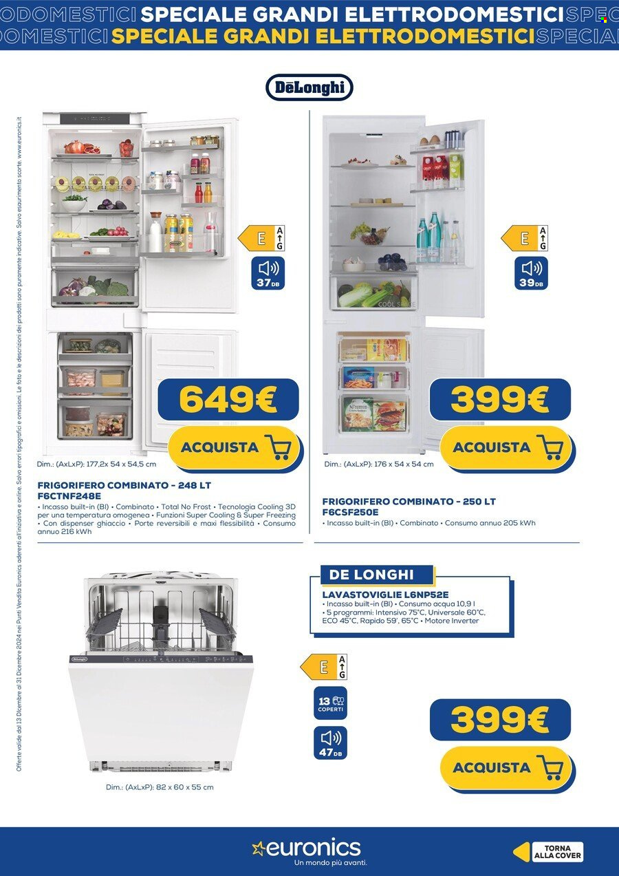 Volantino Euronics - 13/12/2024 - 22/12/2024. Pagina 1