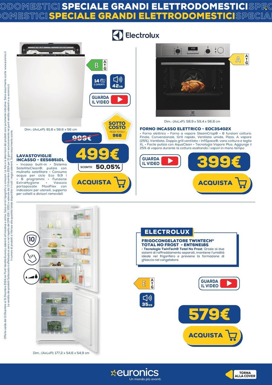 Volantino Euronics - 13/12/2024 - 22/12/2024. Pagina 1