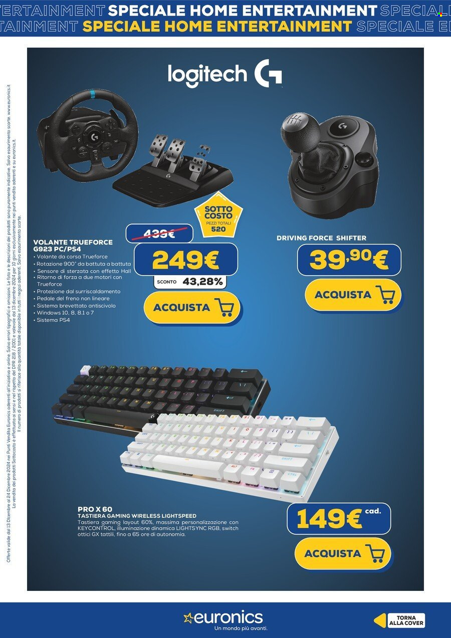 Volantino Euronics - 13/12/2024 - 22/12/2024. Pagina 1