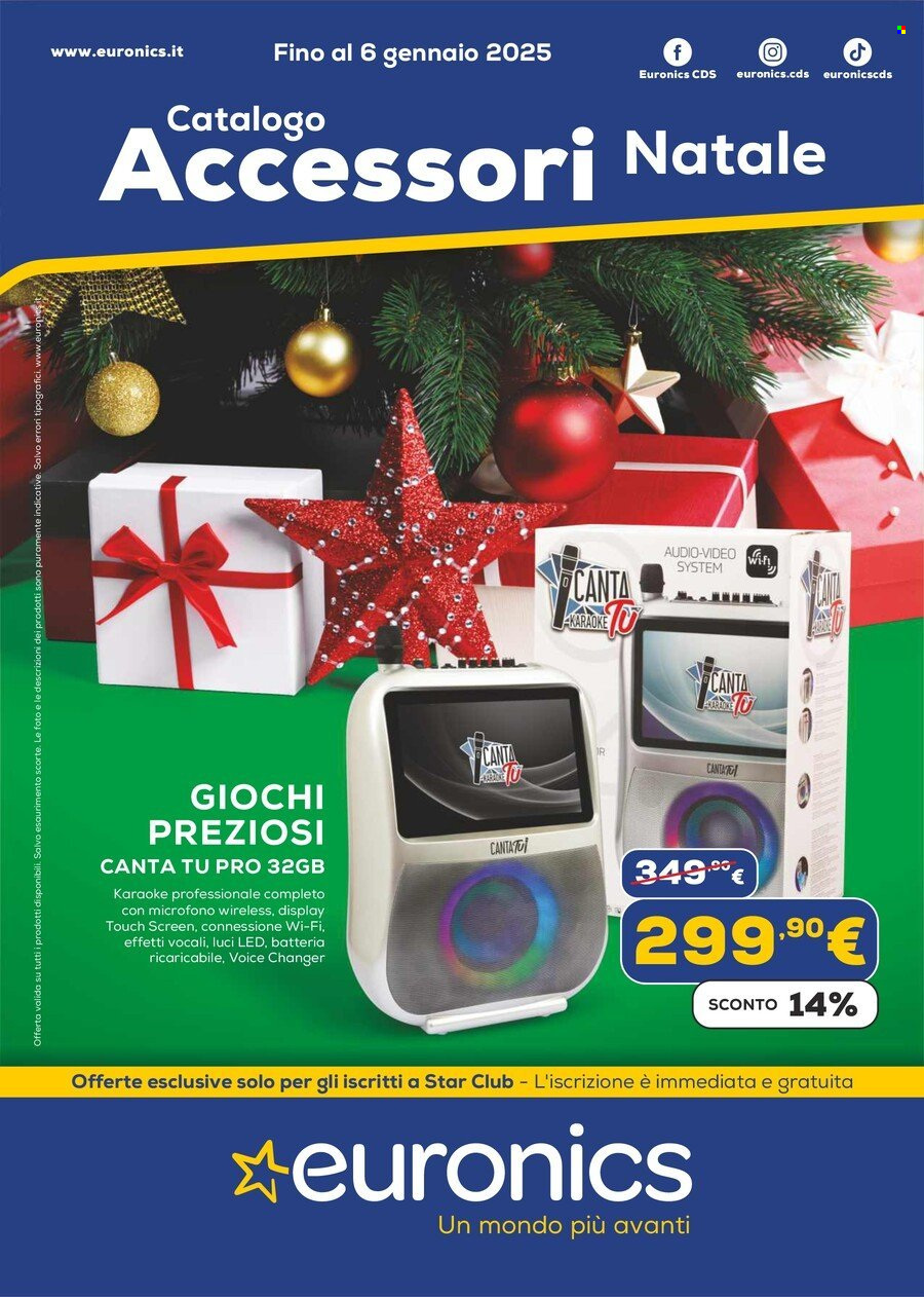 Volantino Euronics - 9/12/2024 - 6/1/2025. Pagina 1