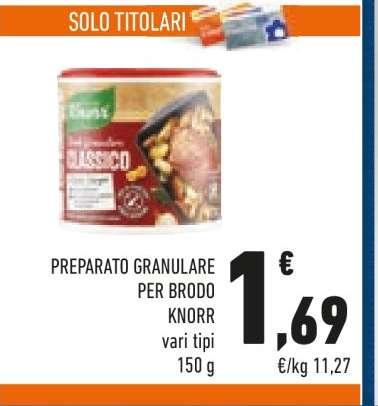 Preparato granulare per brodo Knorr