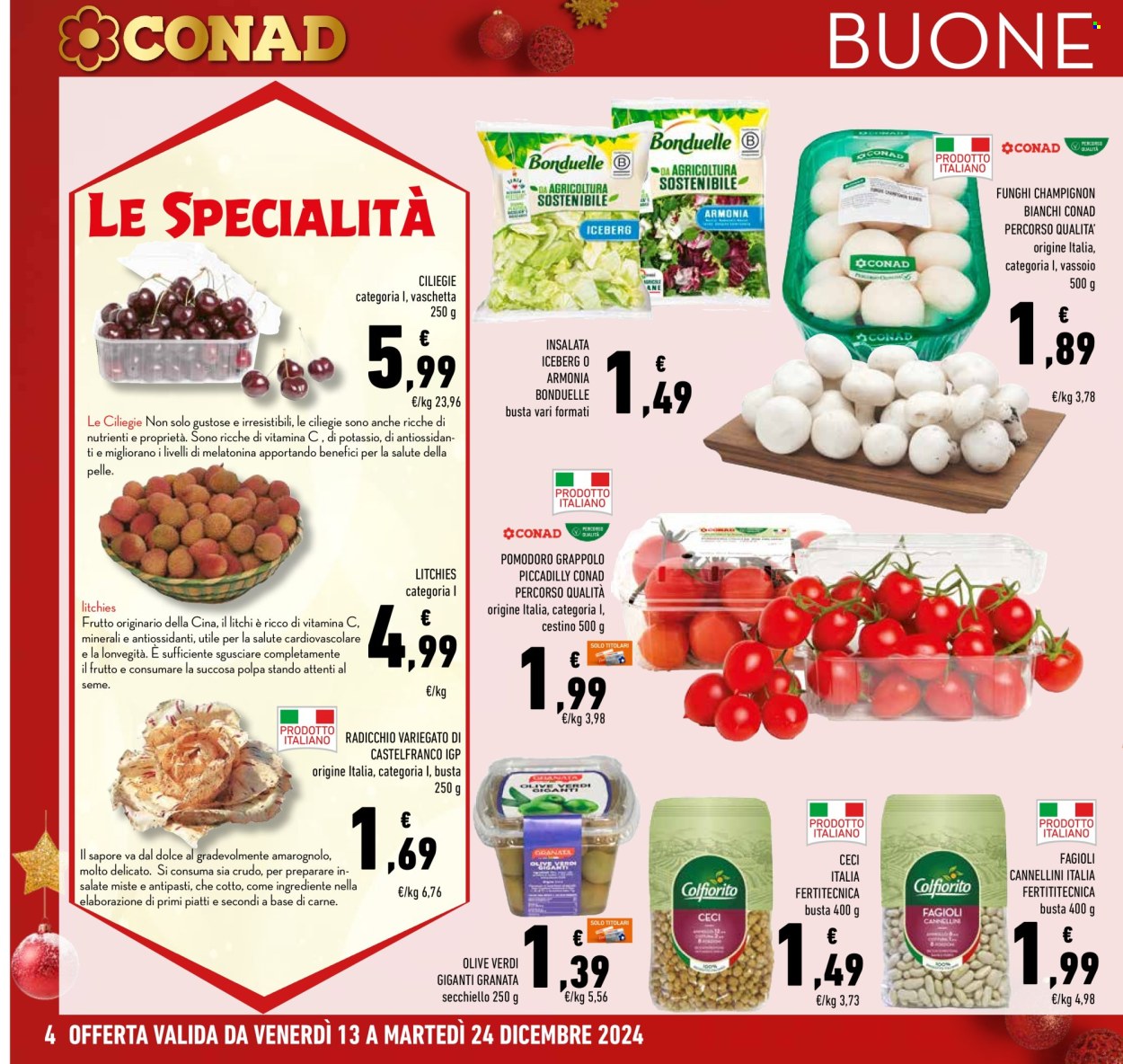 Volantino Conad - 13/12/2024 - 24/12/2024. Pagina 1