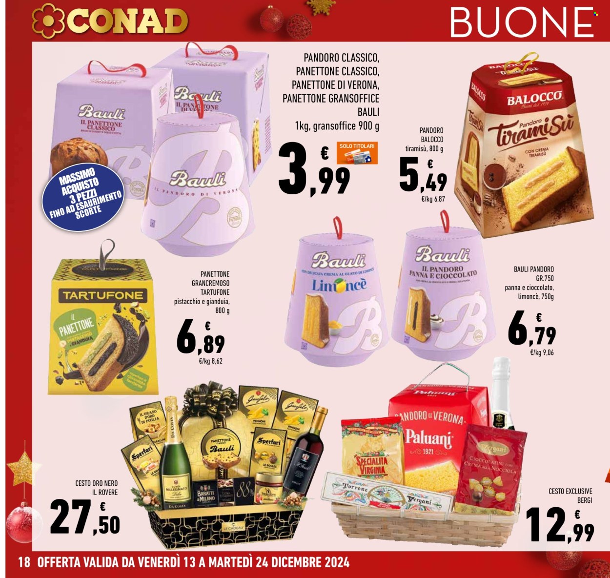 Volantino Conad - 13/12/2024 - 24/12/2024. Pagina 1