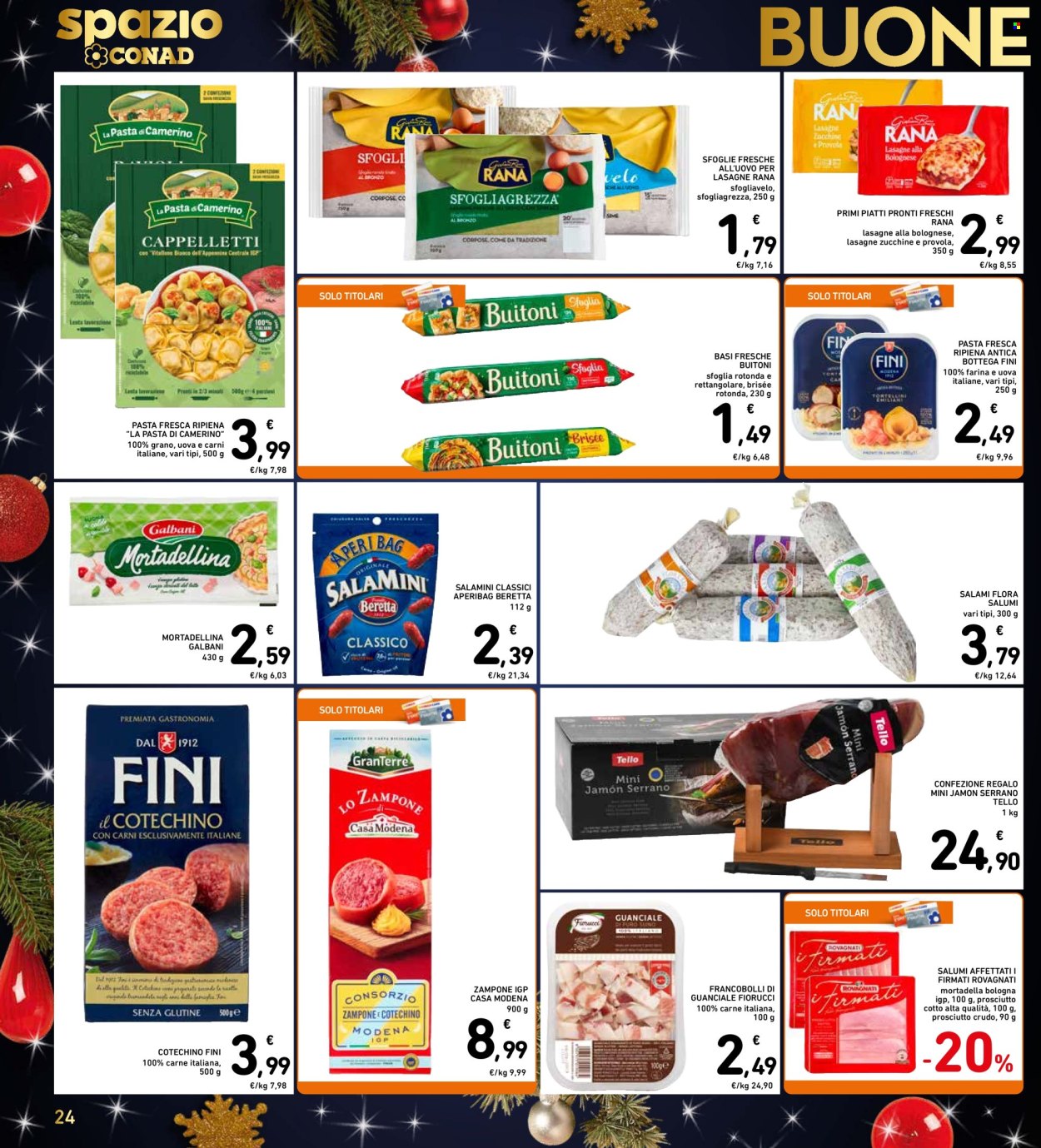 Volantino Spazio Conad - 13/12/2024 - 24/12/2024. Pagina 1