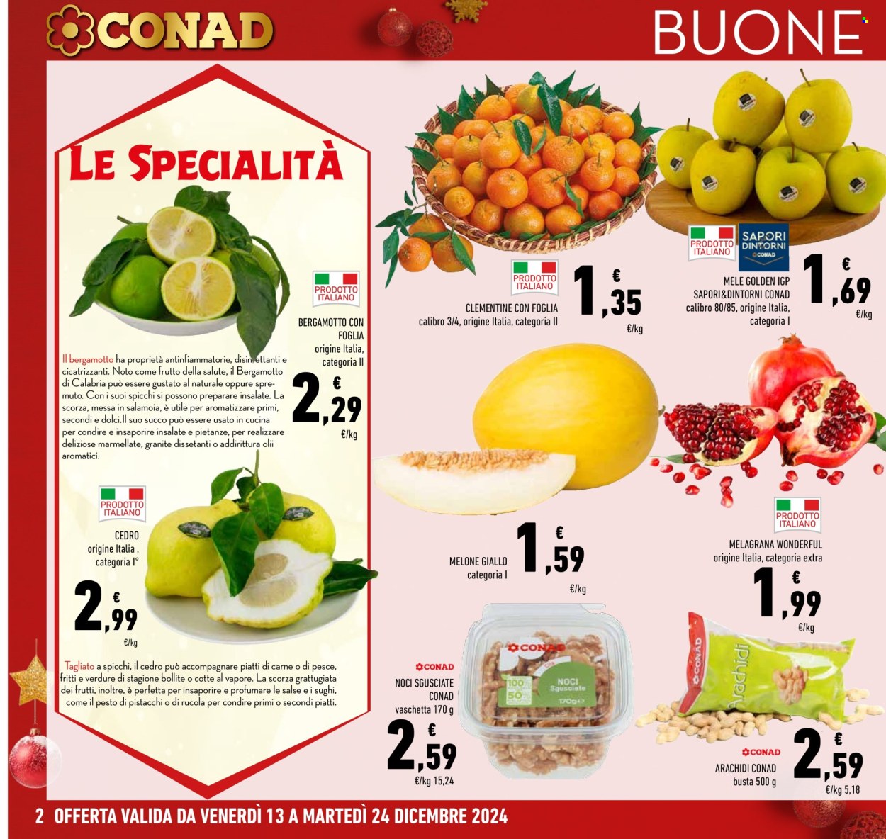 Volantino Conad - 13/12/2024 - 24/12/2024. Pagina 1