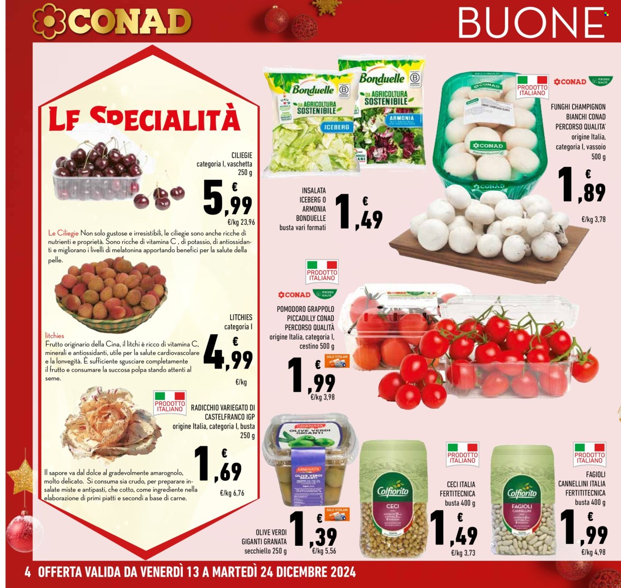 Volantino Conad - 13/12/2024 - 24/12/2024. Pagina 1