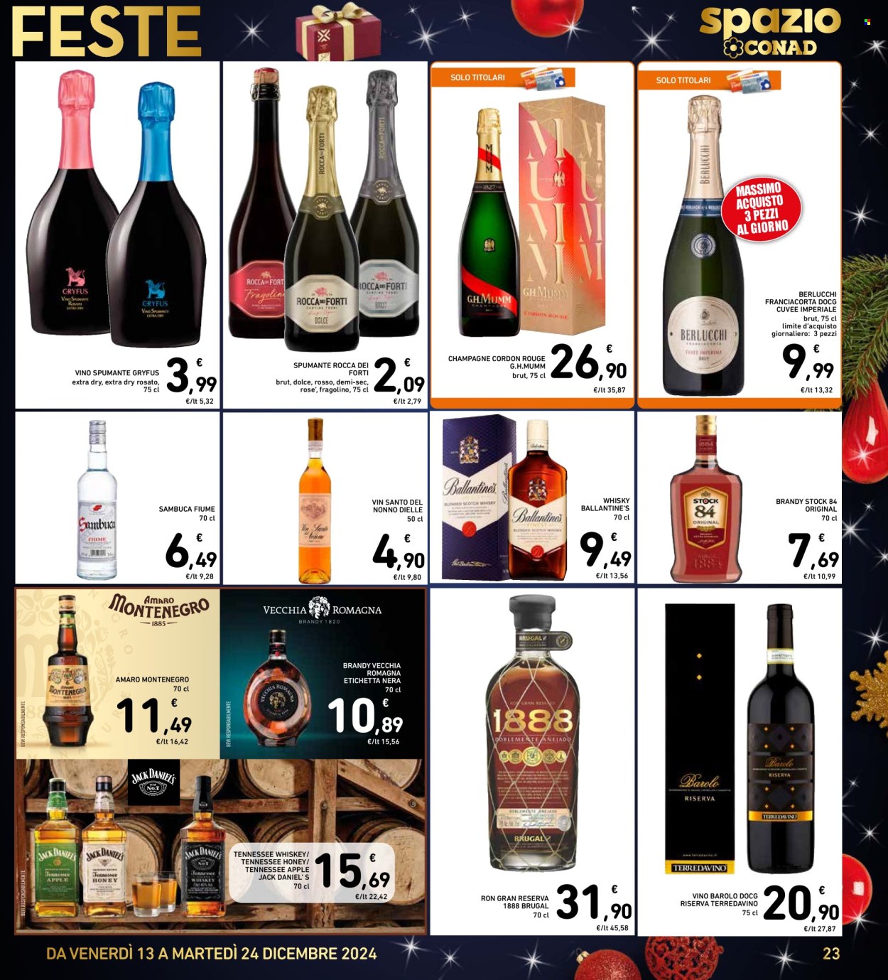 Volantino Spazio Conad - 13/12/2024 - 24/12/2024. Pagina 1