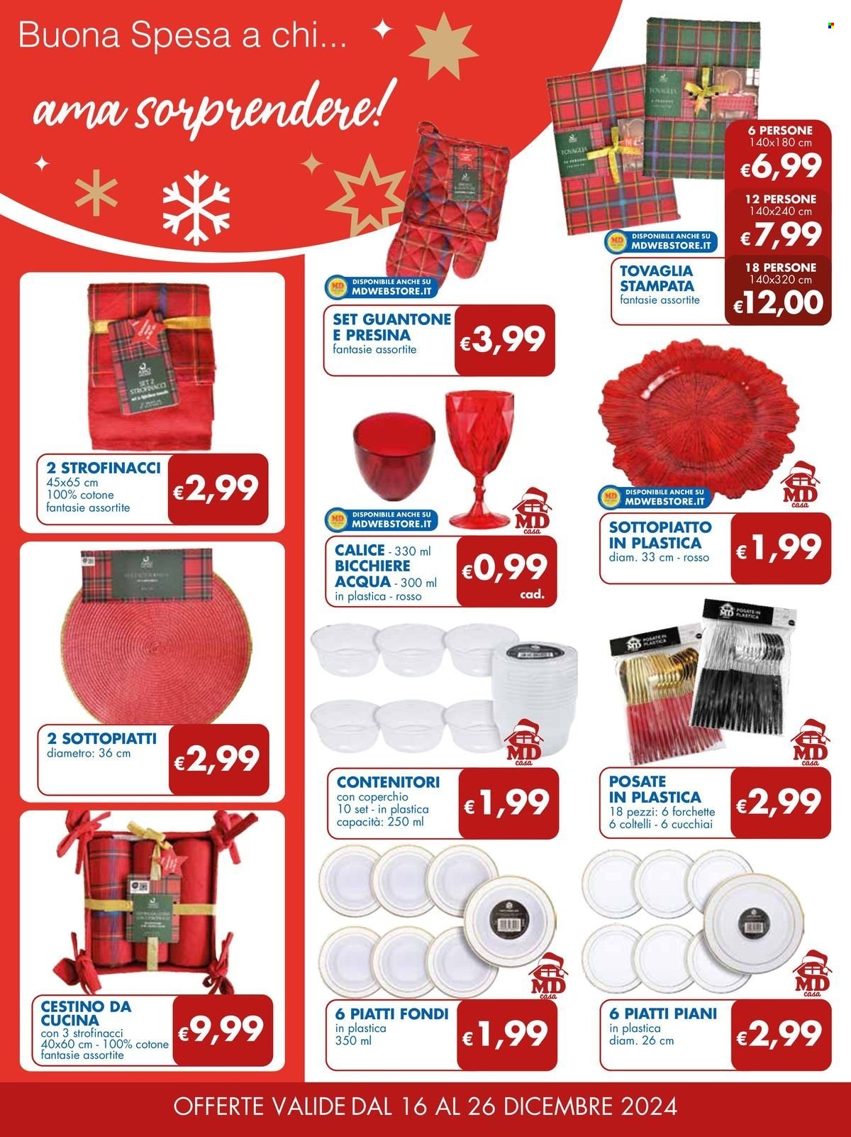 Volantino MD Discount - 16/12/2024 - 26/12/2024. Pagina 1