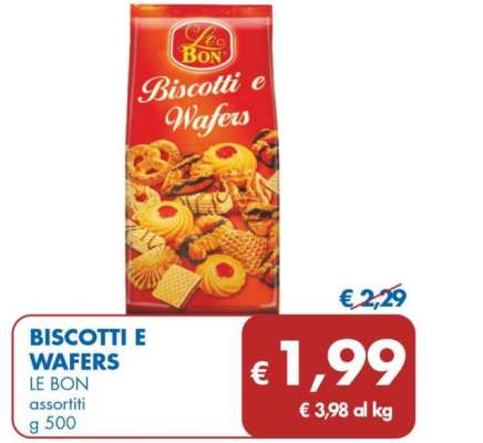 LE BON BISCOTTI E WAFERS 500 g