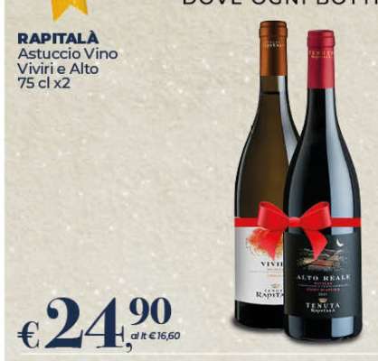 RAPITALÀ Astuccio Vino Viviri e Alto 75 cl x2