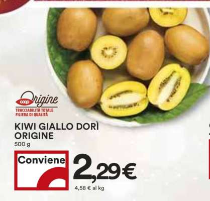 Kiwi Giallo Dorì Origine