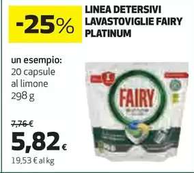 LINEA DETERSIVI LAVASTOVIGLIE FAIRY PLATINUM