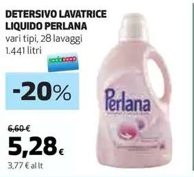 Detersivo Lavatrice Liquido Perlana