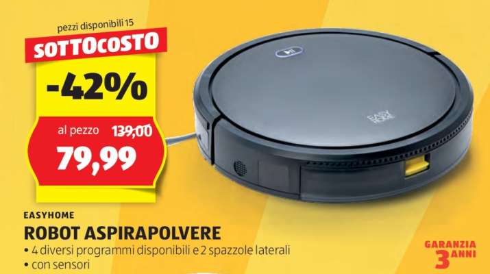 EASYHOME ROBOT ASPIRAPOLVERE