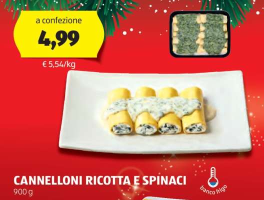 Cannelloni Ricotta e Spinaci