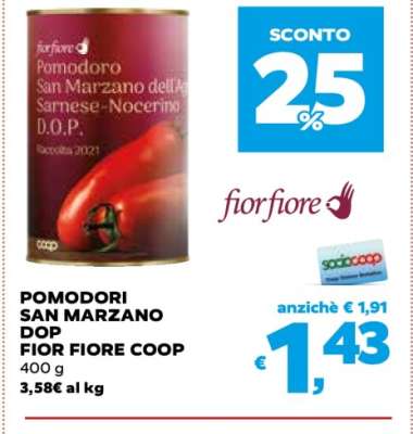 Pomodori San Marzano DOP Fior Fiore Coop