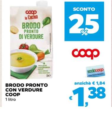 Brodo Pronto con Verdure Coop