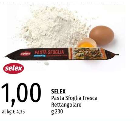 SELEX Pasta Sfoglia Fresca Rettangolare