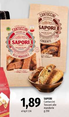 SAPORI Cantuccini Toscani alle mandorle