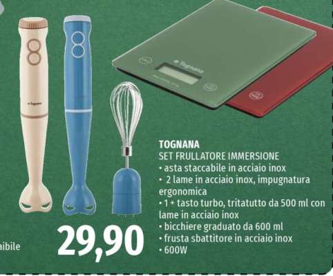 TOGNANA SET FRULLATORE IMMERSIONE