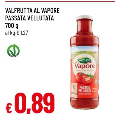 VALFRUTTA AL VAPORE PASSATA VELLUTATA