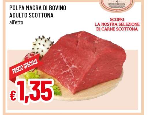 POLPA MAGRA DI BOVINO ADULTO SCOTTONA