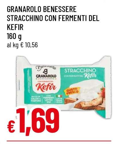 GRANAROLO BENESSERE STRACCHINO CON FERMENTI DEL KEFIR