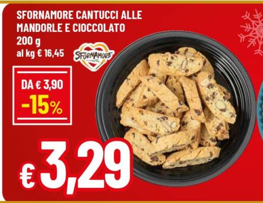 Sfornamore Cantucci alle Mandorle e Cioccolato